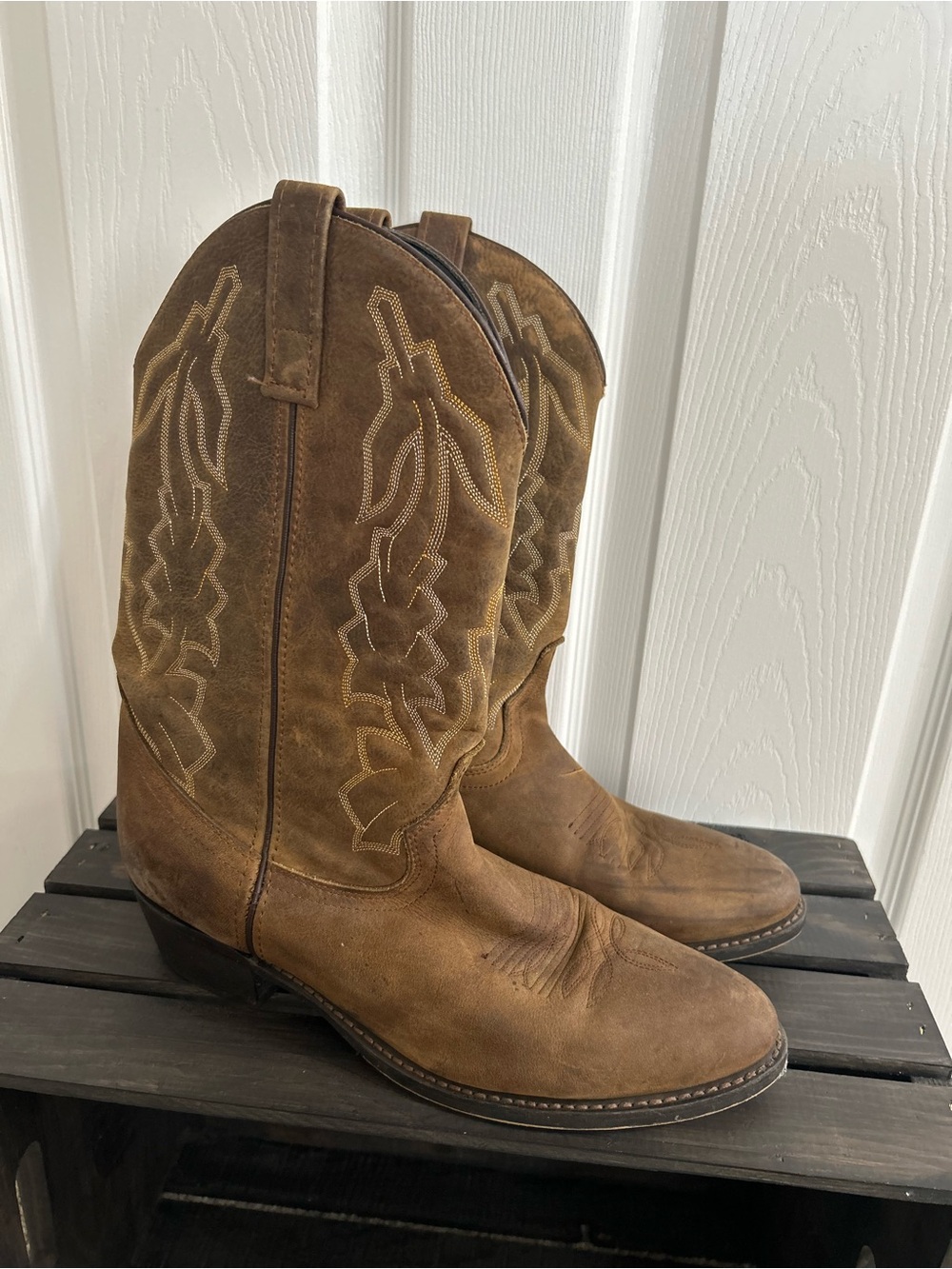 Laredo Men’s Orlando Collection Leather Western Boot Sz 11D 68375